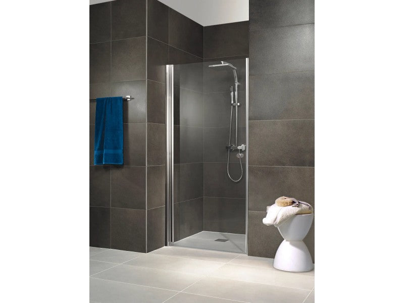 Breuer Varia Chrome Pivot Shower Door - 90 cm Width