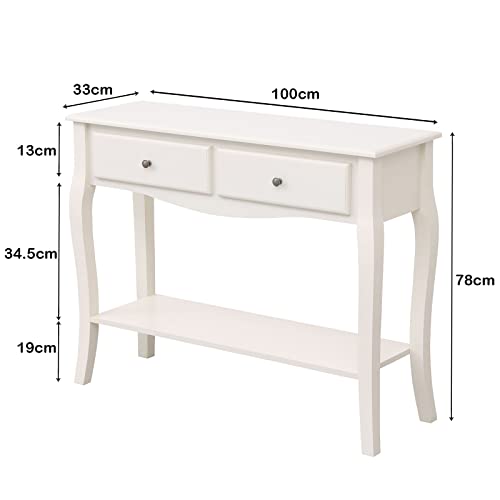 Sogesfurniture Modern Coffee Table With 2 Drawers - Stylish & Functional