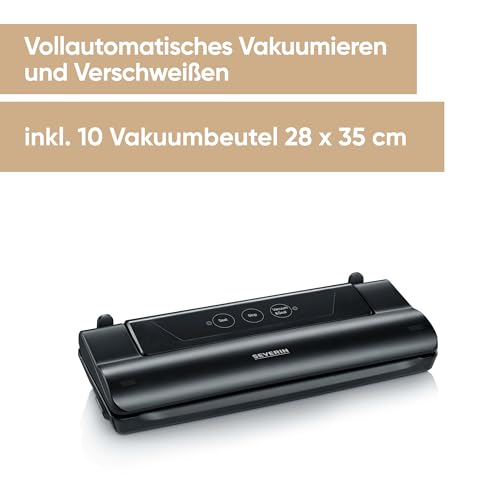 Severin Fs 3610 Vacuum Sealer With 10 Bags - Fresh Food Up To 8X Longer