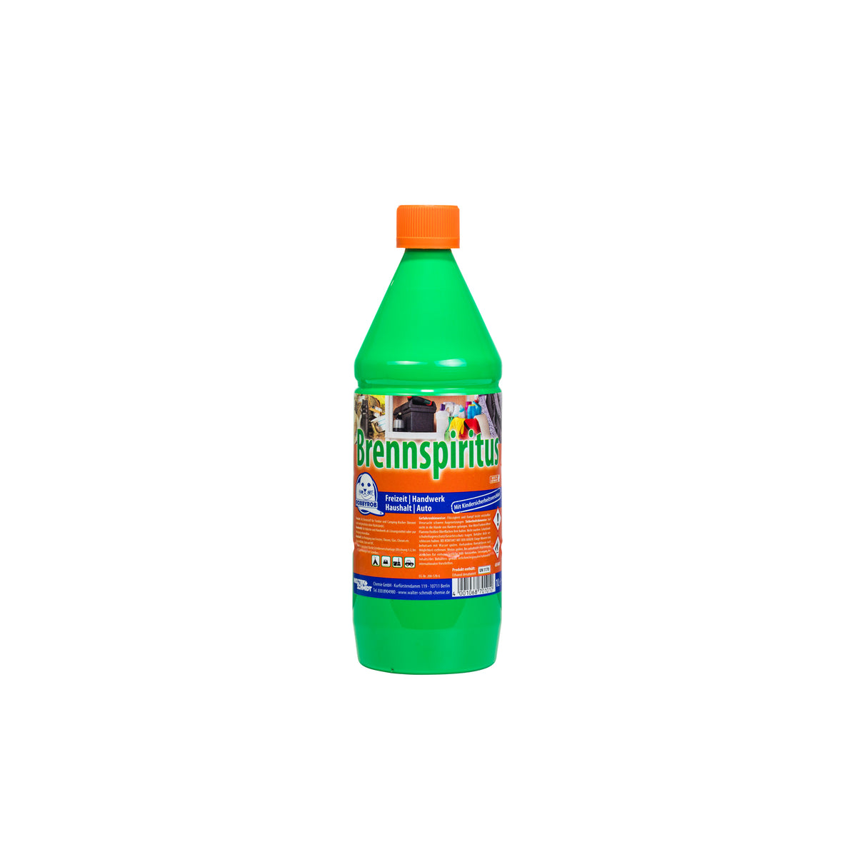 RobbyRob Methylated Spirits - 1 Liter container with child-proof cap for cooker fuel