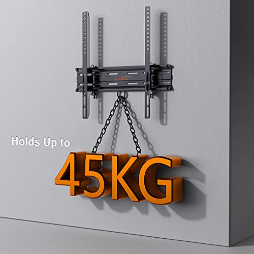 Perlegear Tv Wall Bracket For 26-55 Inch Tvs - Ultra Slim With Tilt Feature