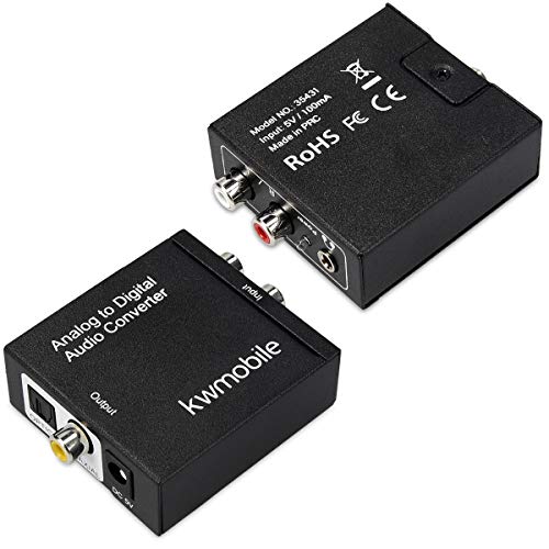 Kwmobile Analog Digital Audio Converter - Connects Analogue Devices To Digital Systems