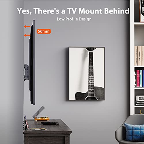 Perlegear Tv Wall Bracket For 26-55 Inch Tvs - Ultra Slim With Tilt Feature