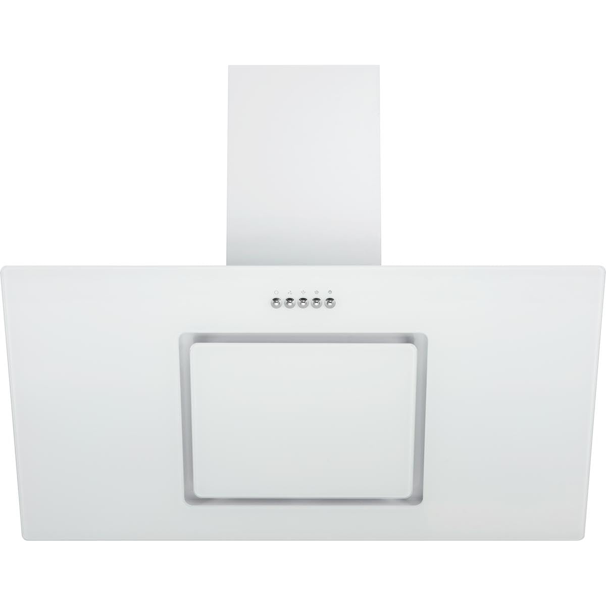 Respekta 90 cm Headless Hood with white glass screen and metal housing