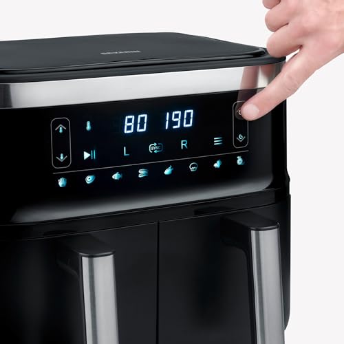 Severin Fr 2453 Double Hot Air Fryer - 2 Cooking Compartments & Healthy Cooking