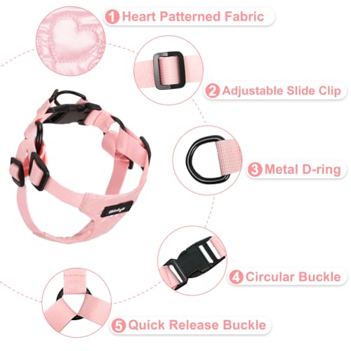 Wdmiya Dog Harness, Small Dog Harness, M Size, Anti-Escape Design