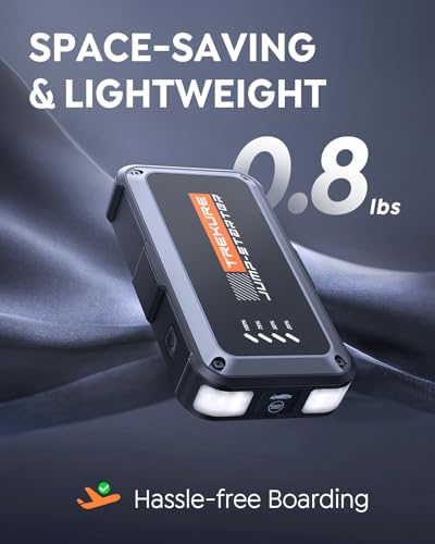 Trekure Car Jump Starter 3500A Peak - Portable Power Bank & Led Flashlight