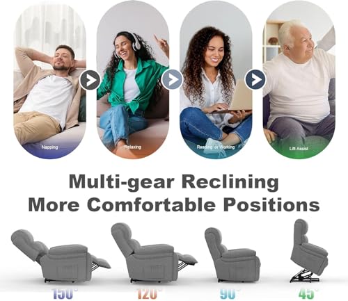 Baretay Lift Chair Recliner With Massage & Heat - Ultimate Comfort