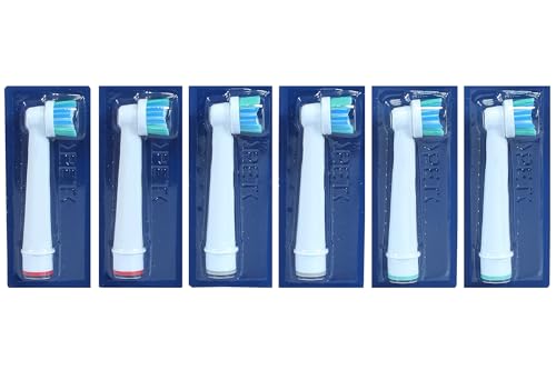 Nevadent 6 Toothbrush Heads Nzk 6 A1 Compatible With Deep Cleaning