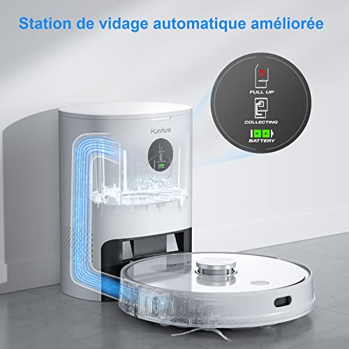 Honiture Robot Vacuum Cleaner Q6 Pro - Wifi/App/Alexa Control & 5-Stage Mapping