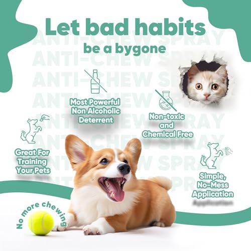 Animigo Anti Chew Spray For Dogs & Cats - 250Ml - Deters Chewing