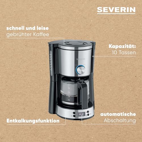 Severin Typeswitch Ka 4826 Coffee Machine With Glass Jug - Programmable Brewing