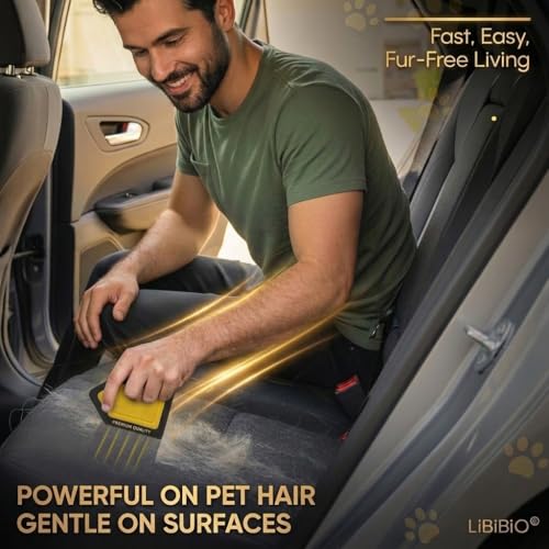 Libibio Premium Mini Brush For Pet Hair Removal - Washable & Reusable