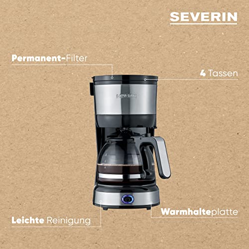 Severin Ka 4808 Compact Coffee Machine - 4 Cups Of Aromatic Coffee
