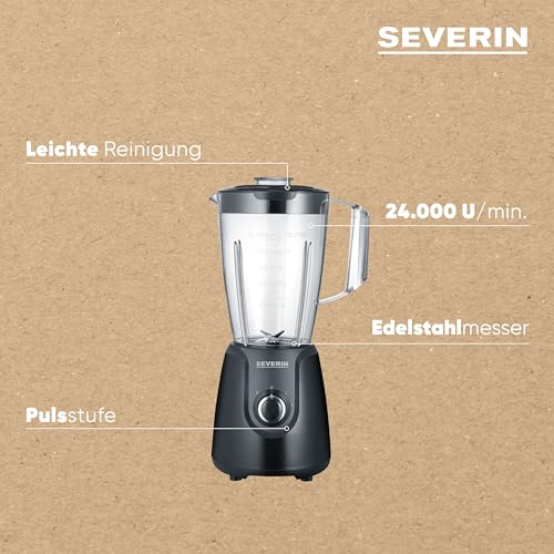 Severin Blender With Removable Mixing Container - Ideal For Smoothies