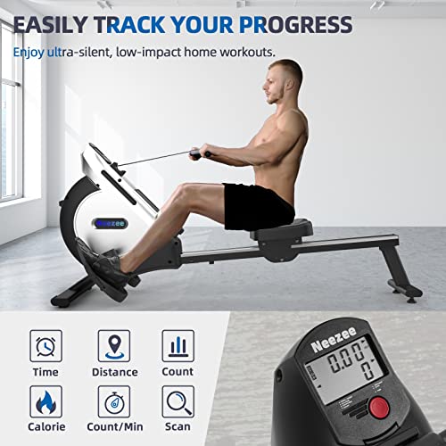 Neezee Rowing Machine With 16 Levels Of Resistance For Home Gym