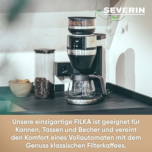 Severin Filka Ka 4852 Fully Automatic Coffee Machine - 5-In-1 With Grinder