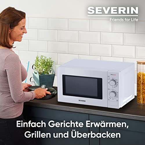 Severin 2-In-1 Microwave With Grill Function - 700W Power