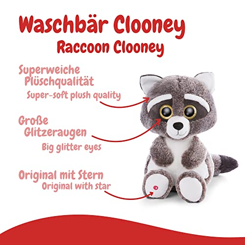 Nici Glubschis Raccoon Clooney 45 Cm - Soft Plush Toy With Big Eyes