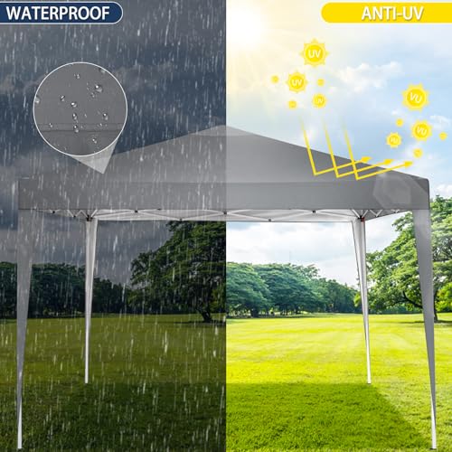 Tooluck Folding Gazebo 3X3M With Sandbags - Waterproof & Adjustable