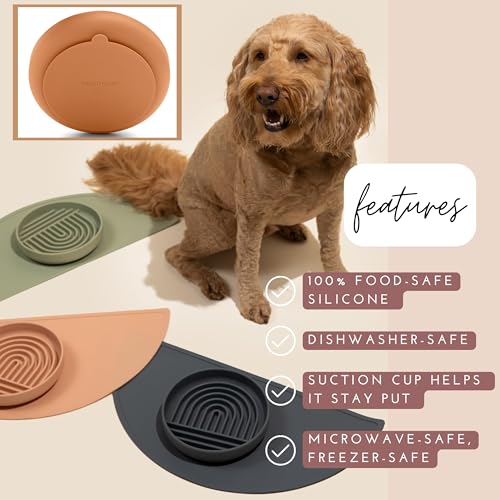 Nalacal Silicone Slow Food Dog Bowl - Puzzle Design For Healthy Eating