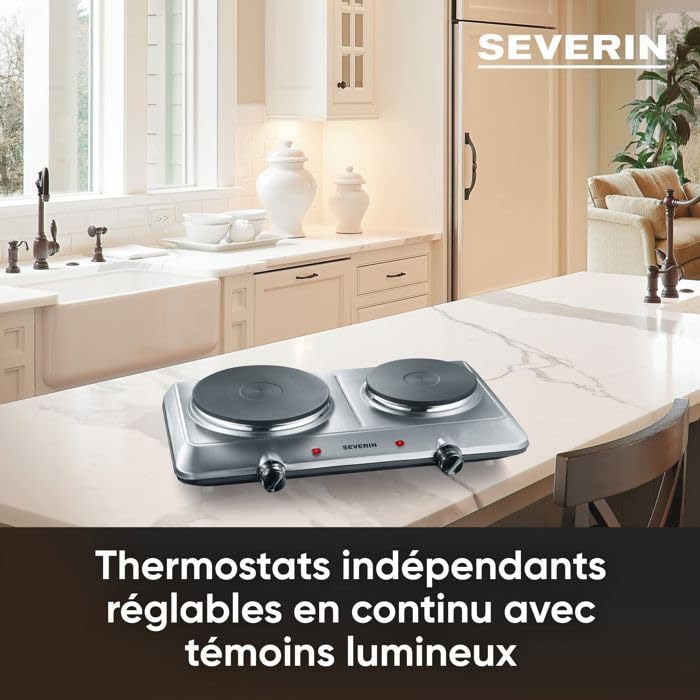 Severin Dk 1014 Hot Plate - Adjustable Temperature Control For Quick Heating