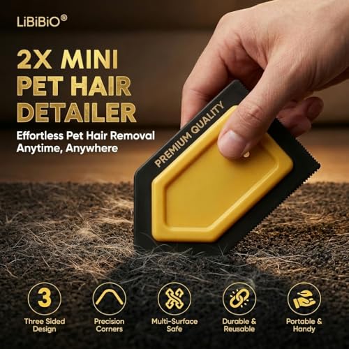 Libibio Premium Mini Brush For Pet Hair Removal - Washable & Reusable
