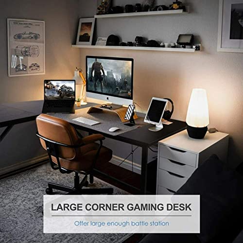Bachl L-Shaped Modern Desk - Spacious & Stylish Home Office Solution