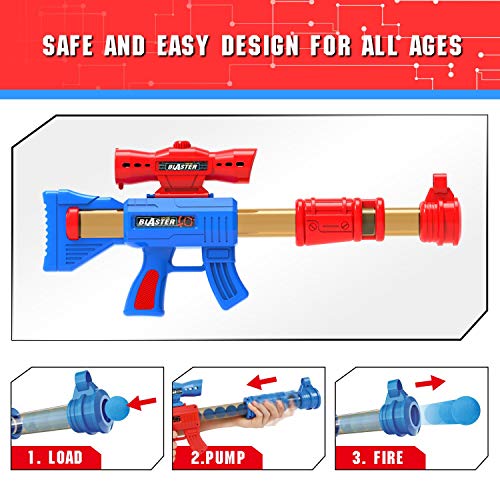 Yeebay Shooting Game Toy - 2Pk Air Guns & Target - Fun For Kids