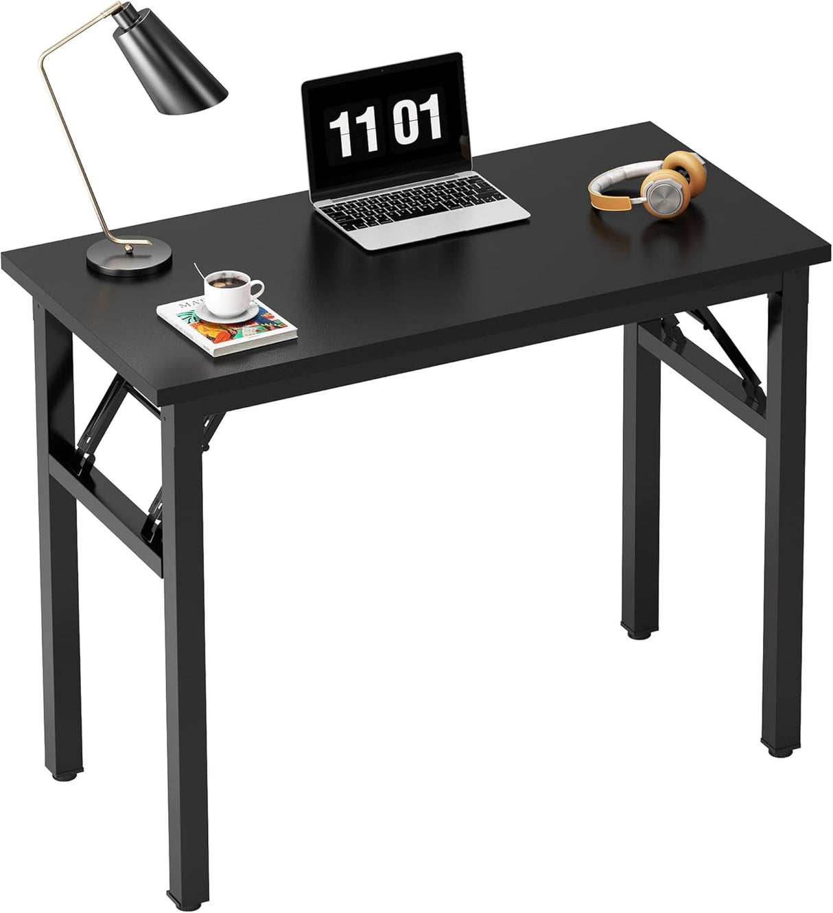 Need Folding Computer Desk - black, 31.5 inch, compact design