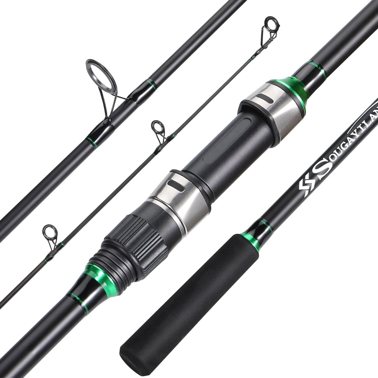Sougayilang Surf Fishing Rod - IM8 Carbon 3-Piece Travel Spinning