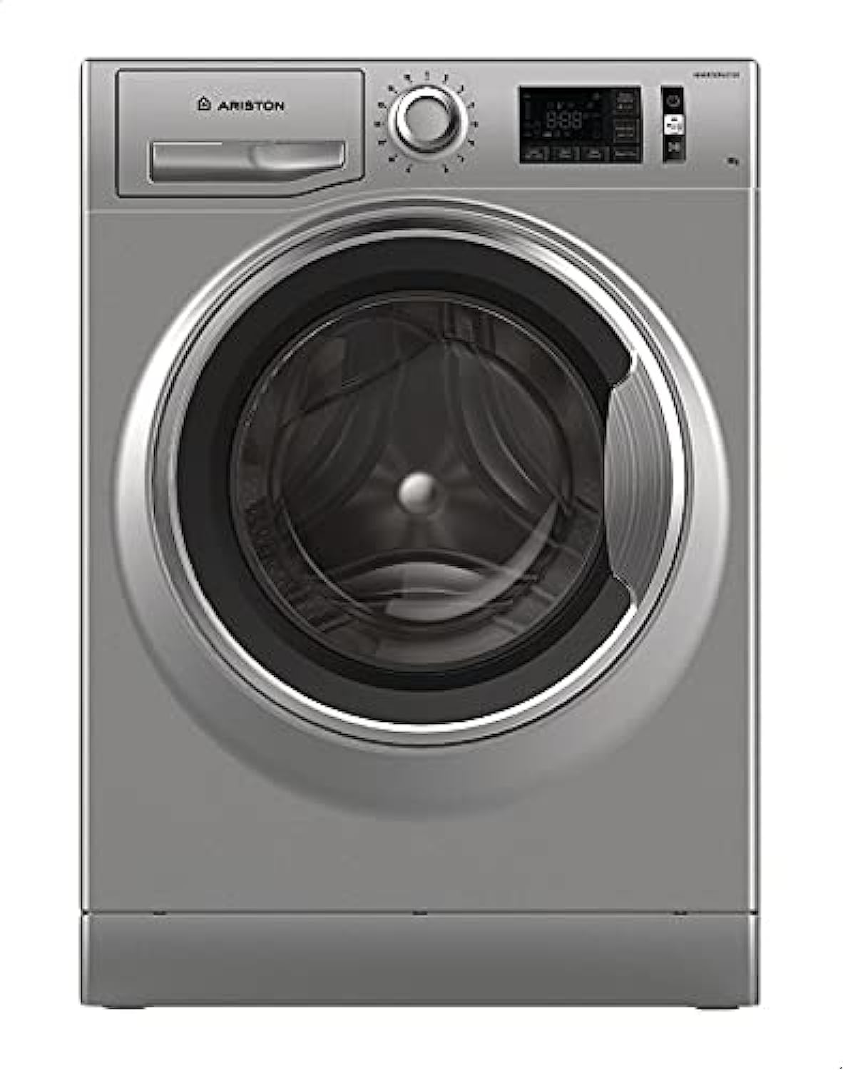 Ariston Nlm11 946 Sc A Ex Freestanding Front Loading Washing Machine in Silver