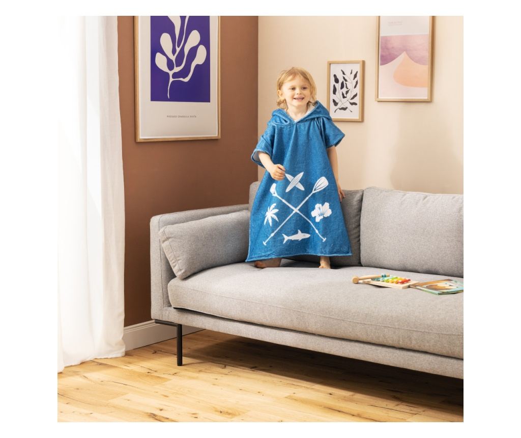 Homelevel Children's Bath Poncho - Multicolor Organic Cotton