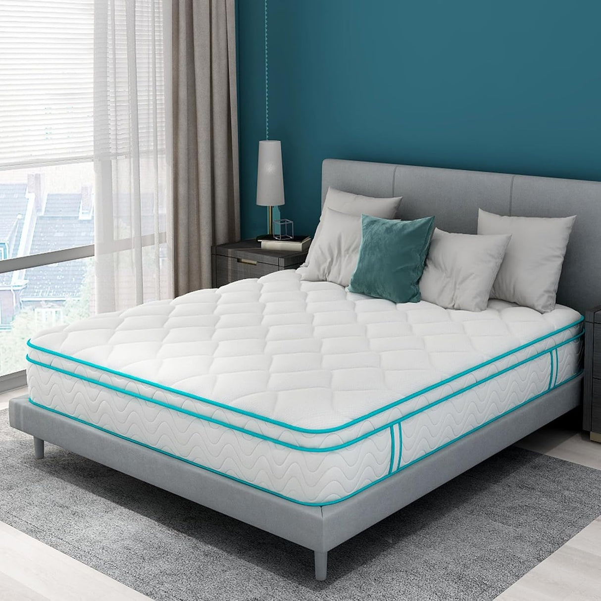 Aotumm Ciort Small Double Hybrid Mattress - 4ft Medium Firm 10 Inch