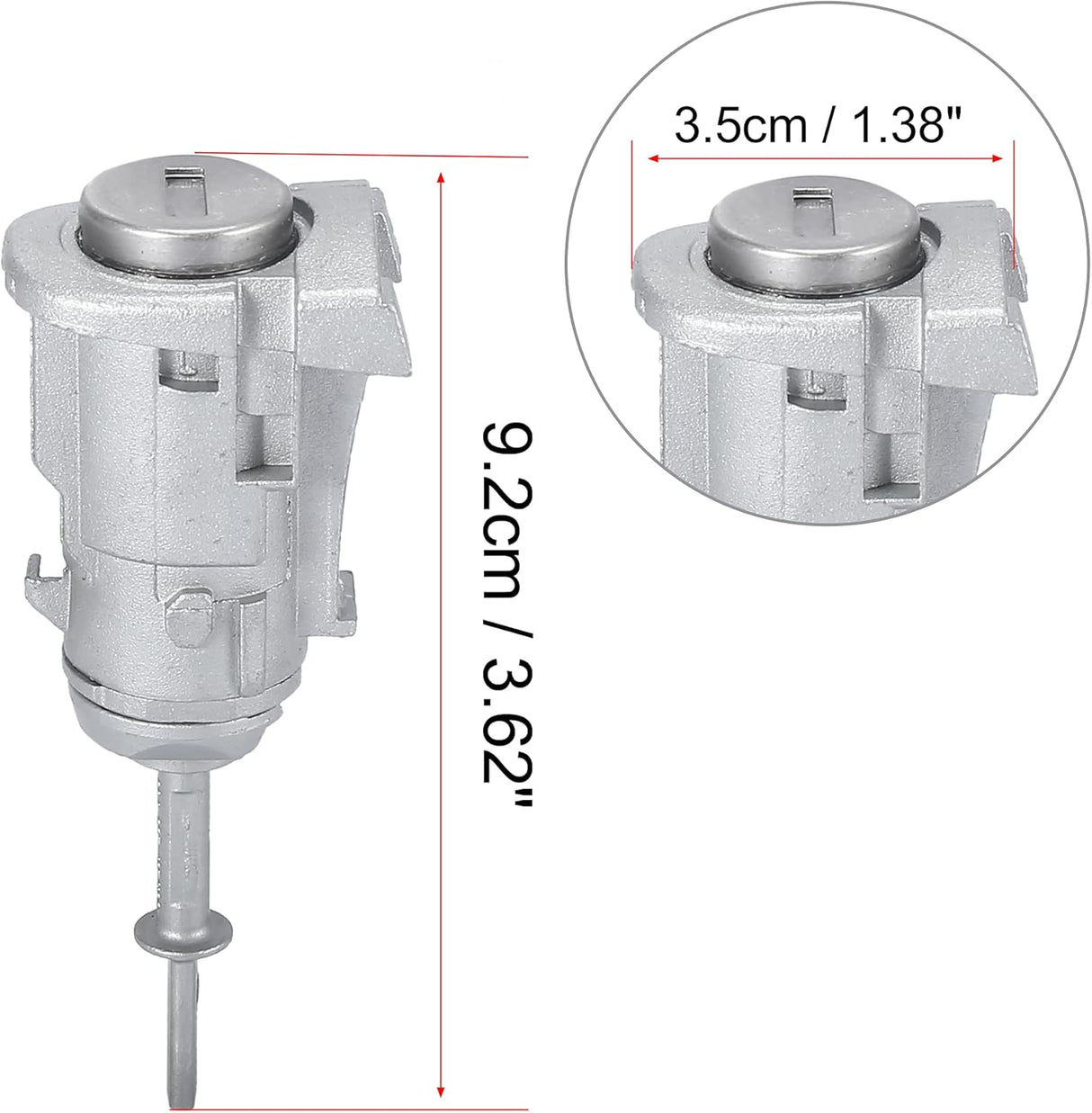 X AUTOHAUX Door Lock Cylinder - Left Side Metal