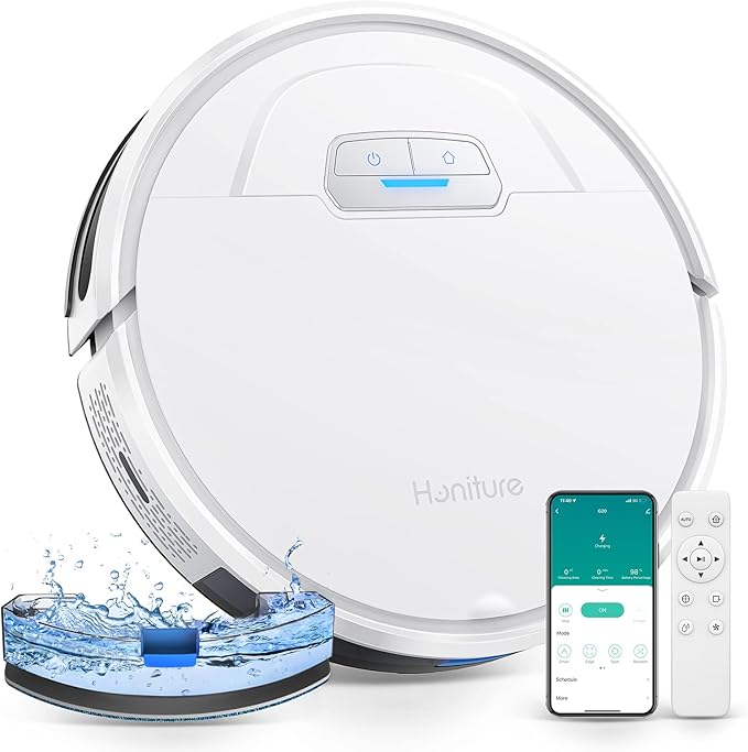 Honiture Robot Vacuum And Mop Combo G20 - 4000Pa Strong Suction