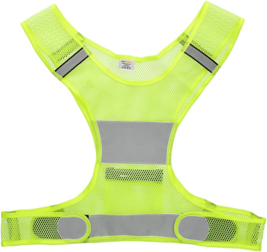 kwmobile 3-in-1 Reflective Safety Vest Set - High-Visibility Yellow