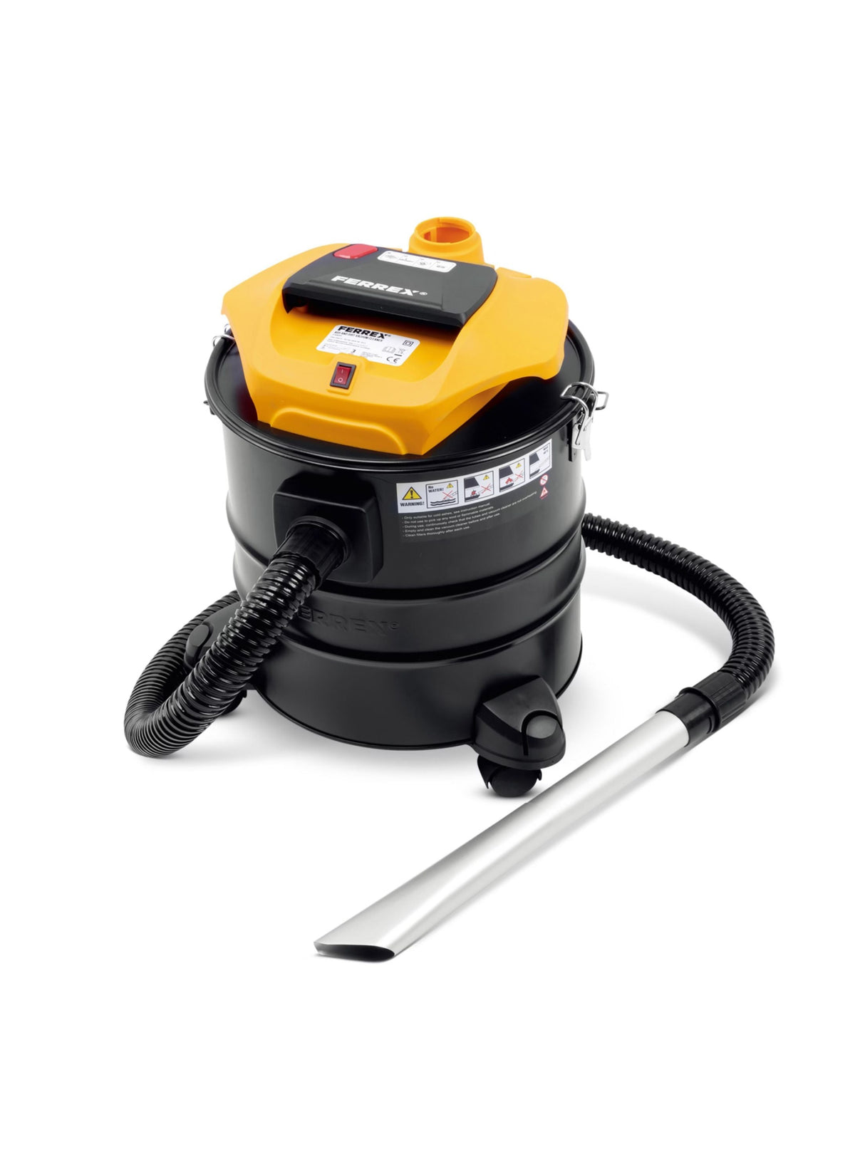 Ferrex Ash Vacuum Cleaner - 1300W, 20L Metal Container