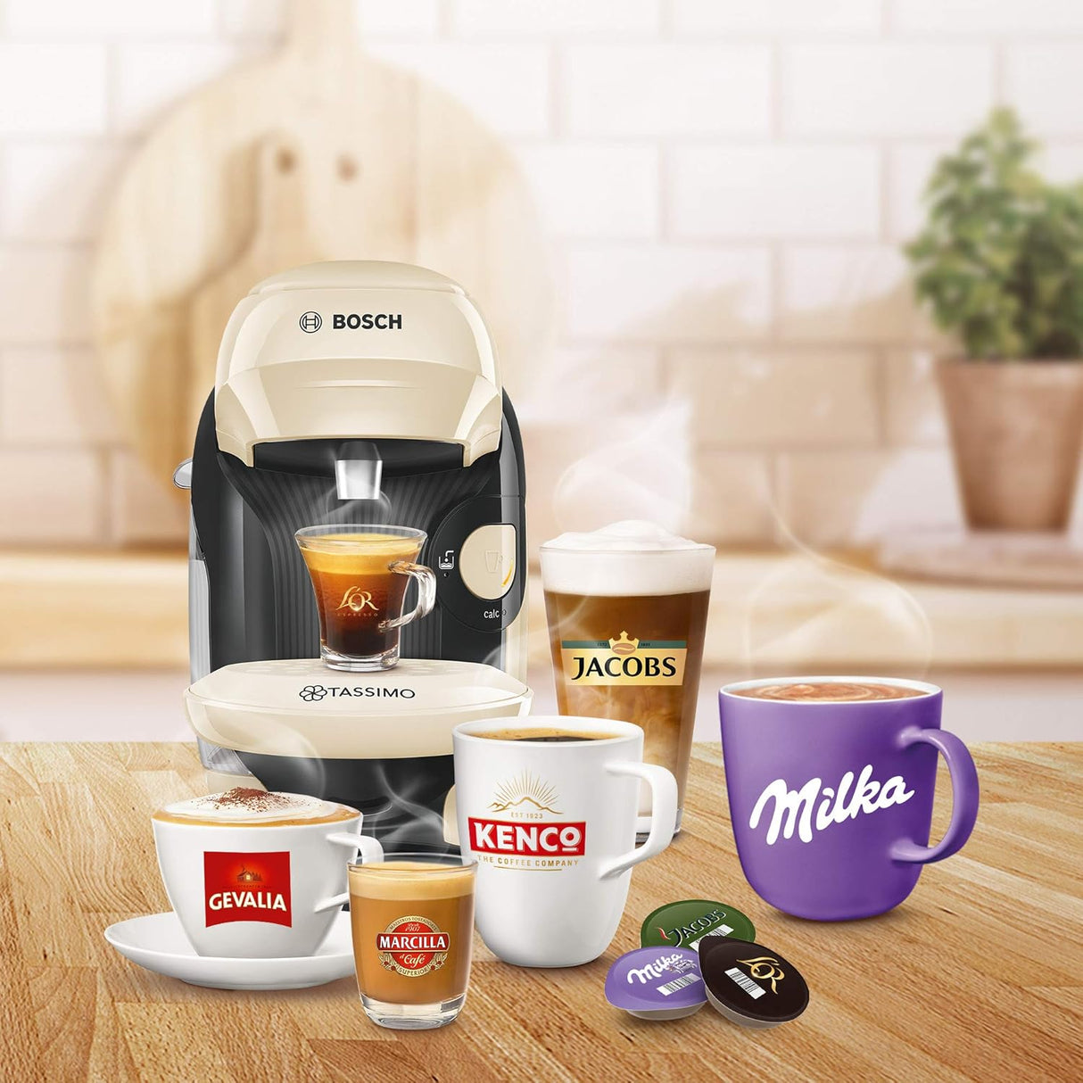 Bosch Tassimo Style TAS1107 Coffee Pod Machine - Compact with Intellibrew