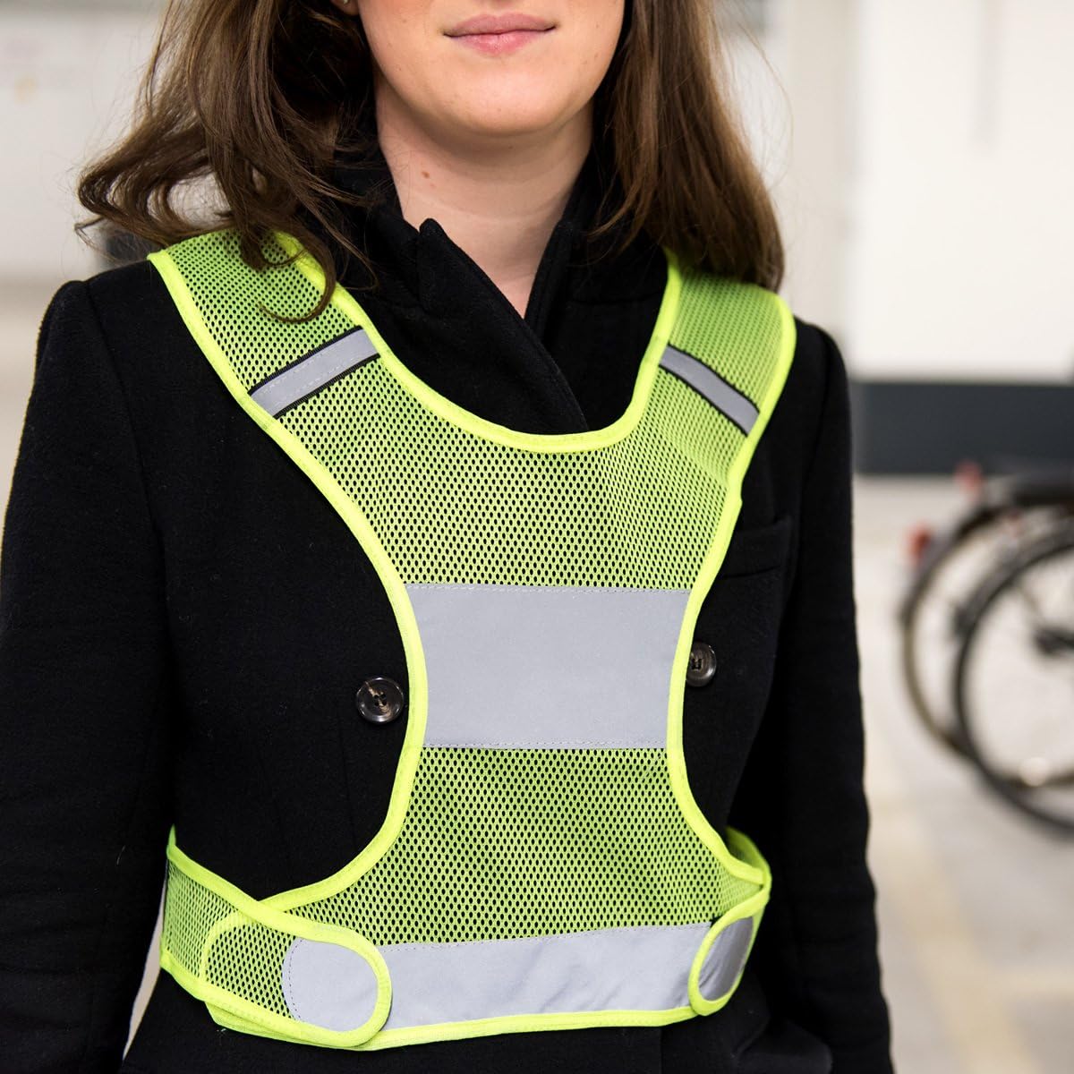kwmobile 3-in-1 Reflective Safety Vest Set - High-Visibility Yellow