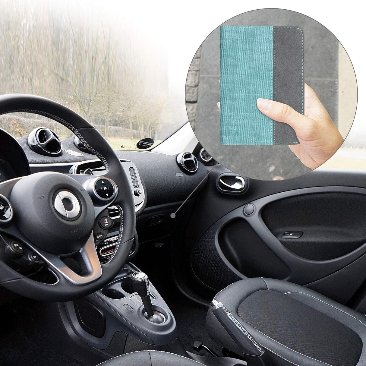 kwmobile Driving License Passport Holder - Faux Leather