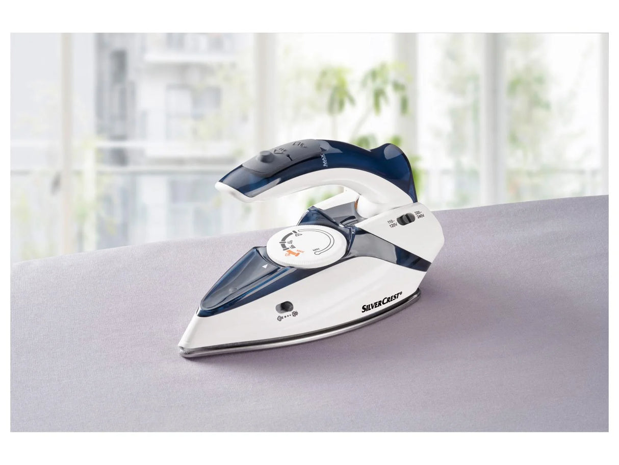 Silvercrest Compact Travel Steam Iron with Foldable Handle