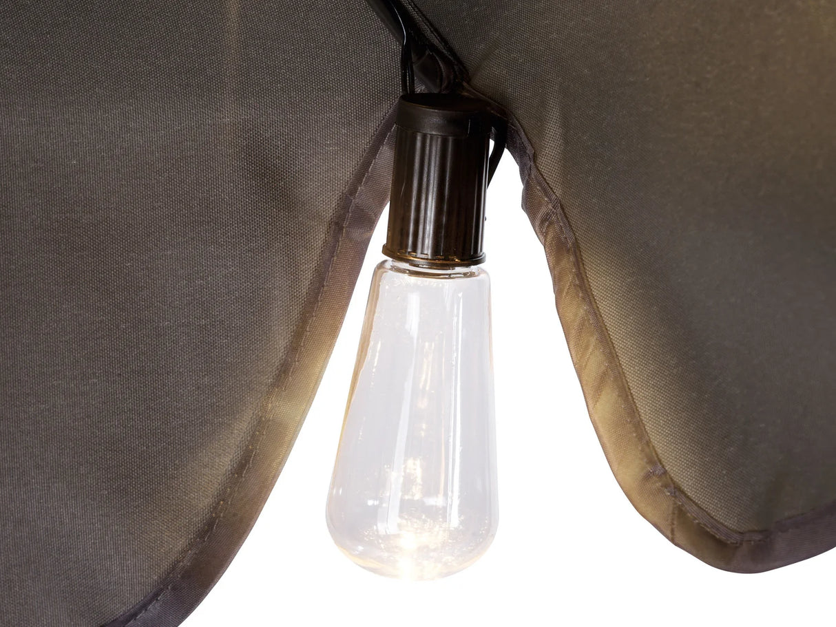 LIVARNO Home LED Parasol Light Chain Warm White 72 Mini Lights