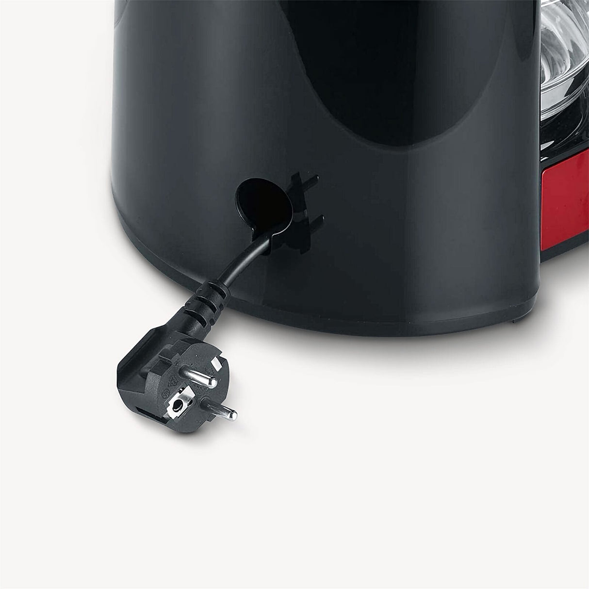 Severin KA 4817 Filter Coffee Maker - Red Glass 10-Cup with Automatic Shut-off