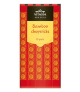 Vitasia Bamboo Sushi Chopsticks - 10 Pairs Natural Beige