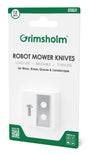 Grimsholm Robotic Mower Knives 12-Pack - Stainless Steel Replacement Blades