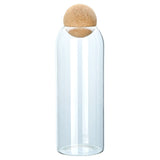 Estia Home Art Glass Storage Container 1300ml with Cork Lid