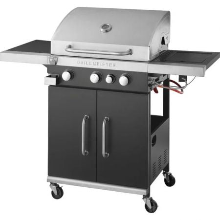 Grill Meister 3+1 Stainless Steel Gas Grill BBQ 63.5 x 42 cm