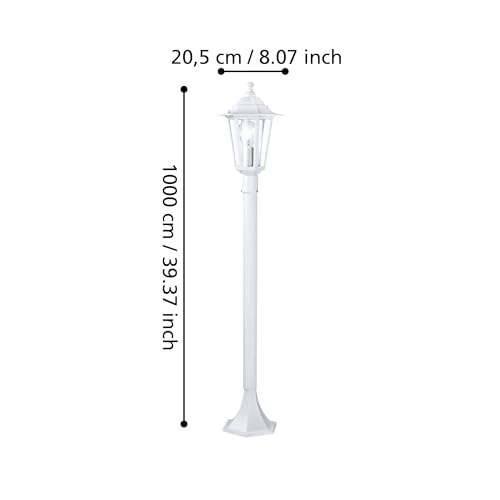 Eglo Laterna 5 Outdoor Lamppost, Victorian Style With Ip44 Weatherproof Design