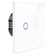 Navaris Touch Light Switch with glass panel and blue LED indicator